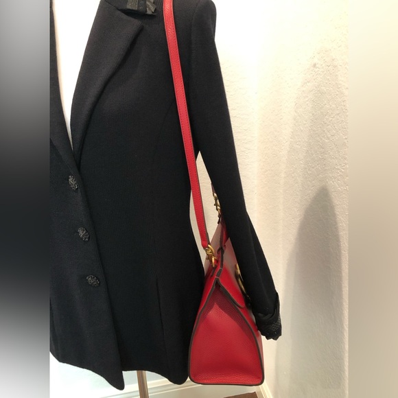 SOLD GUCCI Calfskin GG Marmont Top Handle Bag and Optional Shoulder Strap - Picture 12 of 17